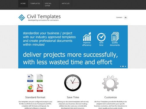 Civil Engineering Templates – Project Management Document Templates