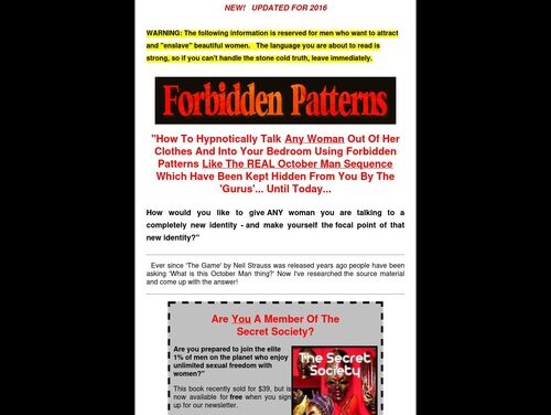 Forbidden Patterns – The October Man Sequence and More!