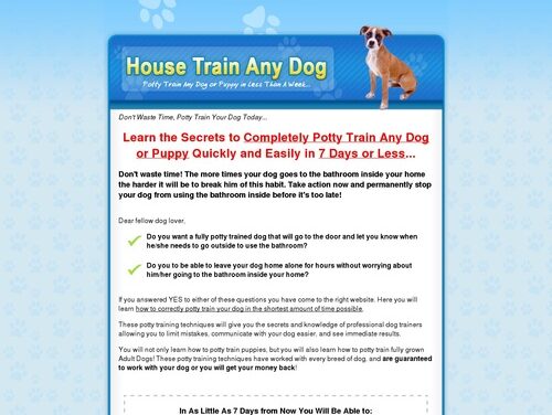 How to Train Any Dog to Do Its Business in the Right Place