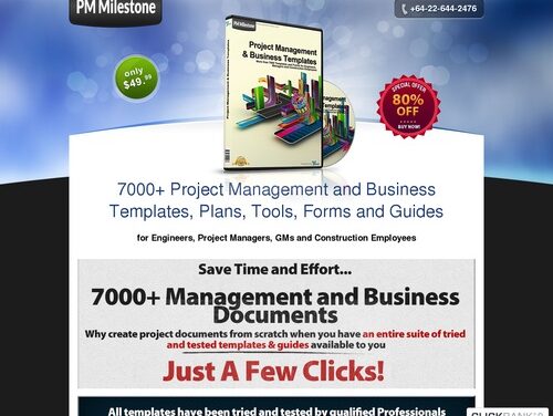 PMMilestone 2.0 Pro from PMMilestone.com :: 9000+ Project & Business Management Templates