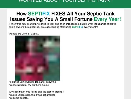 SEPTIFIX – The #1 Septic Tank Treatment On The American Market