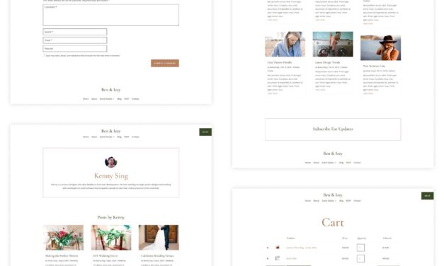 New Divi Starter Web site for Weddings (Fast Set up)