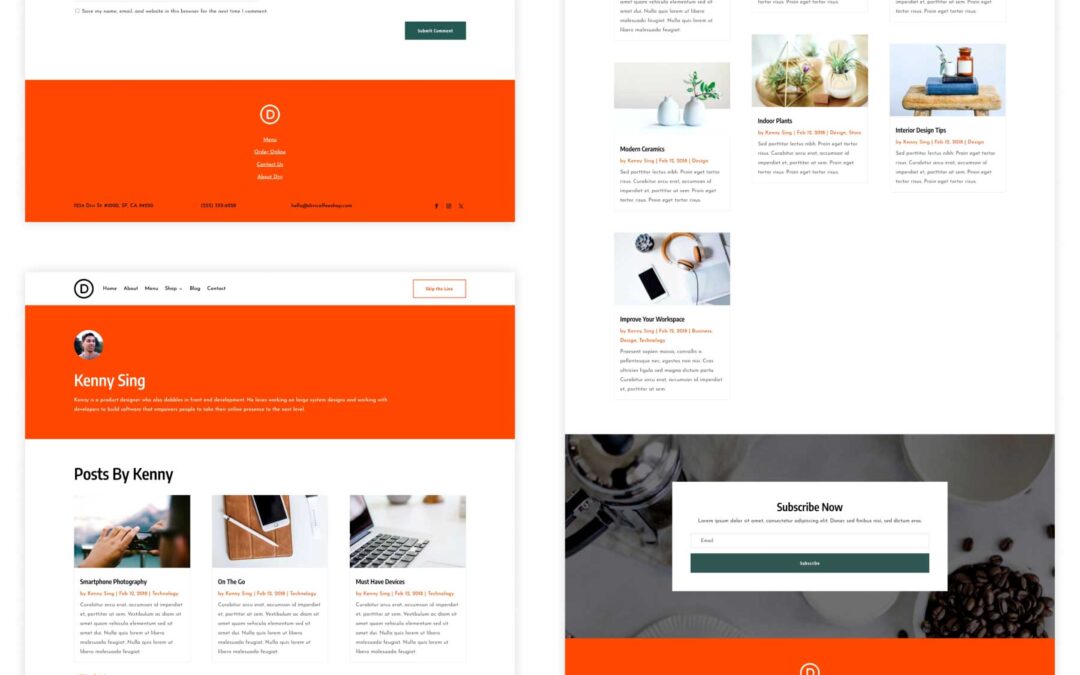 New Divi Starter Website for Espresso Stores (Fast Set up)