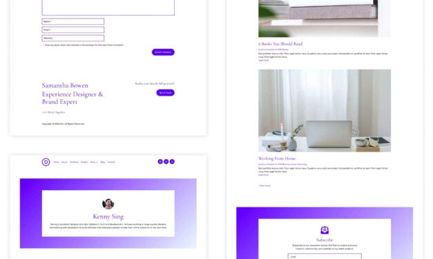 New Divi Starter Site for Creative Directors (Quick Install)