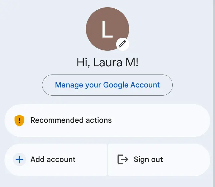 Screen cap of Google login.