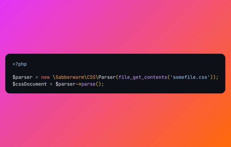 PHP-CSS-Parser PHP library for CSS