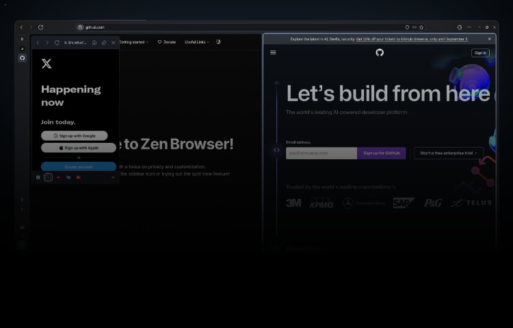 Privacy-focused Zen web browser