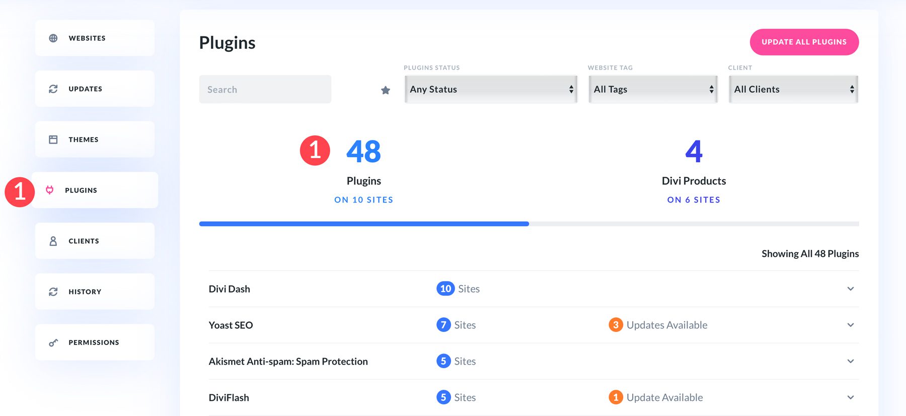 Divi Dash plugins