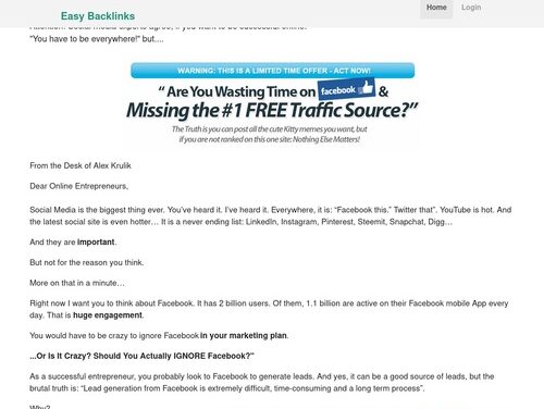 Easy Backlinks : Get Backlinks