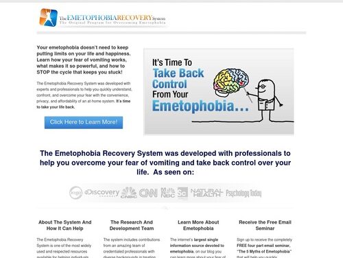 Emetophobia Recovery System: Start Overcoming Your Emetophobia Today – Resources and Help to Overcome Emetophobia