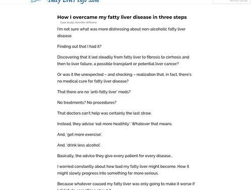 Fatty Liver Case Study cb | Blue Heron Health News