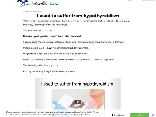 My Hypothyroidism vsl cb | Blue Heron Health News