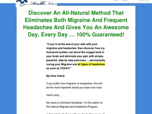 My Manic Migraine cb | Blue Heron Health News