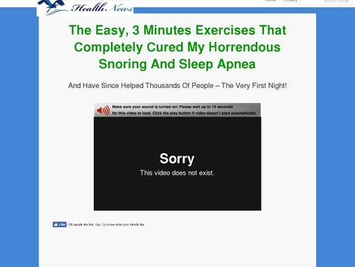 Stop Snoring Exercise Program cb vsl | Blue Heron Health News