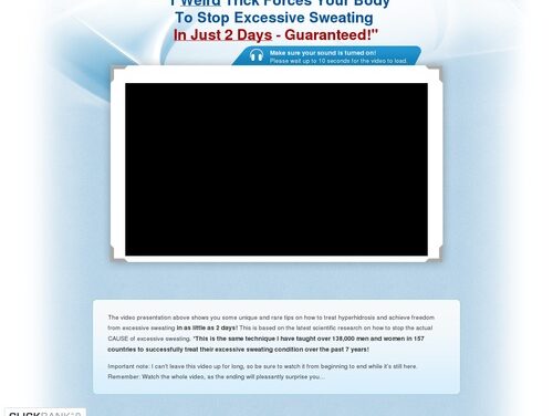 Sweat Miracle™ – FREE Video Presentation