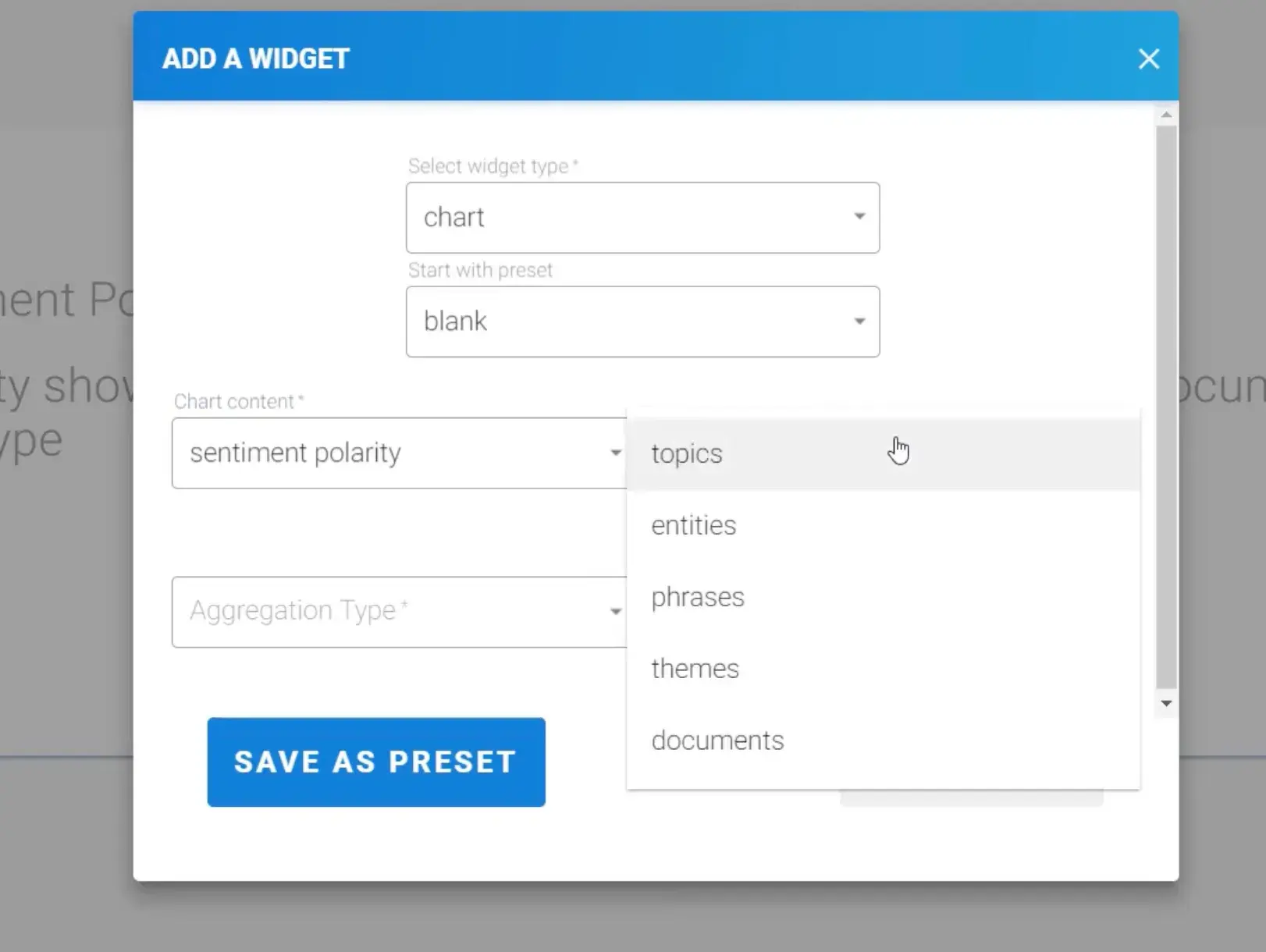 ai market research tool: Sentiment polarity 