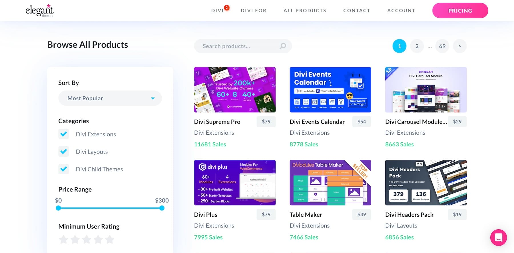 divi marketplace