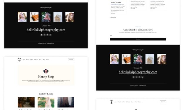 New Divi Starter Web page for Photographers (Fast Set up)