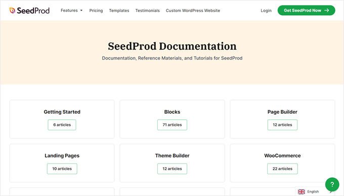 SeedProd's documentation