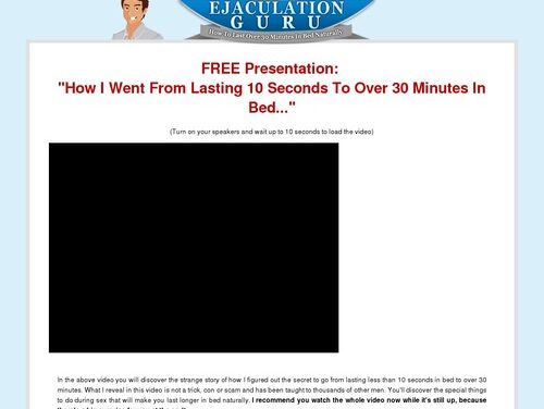 Ejaculation Guru: How to Last More Than 30 Minutes in Bed Naturally