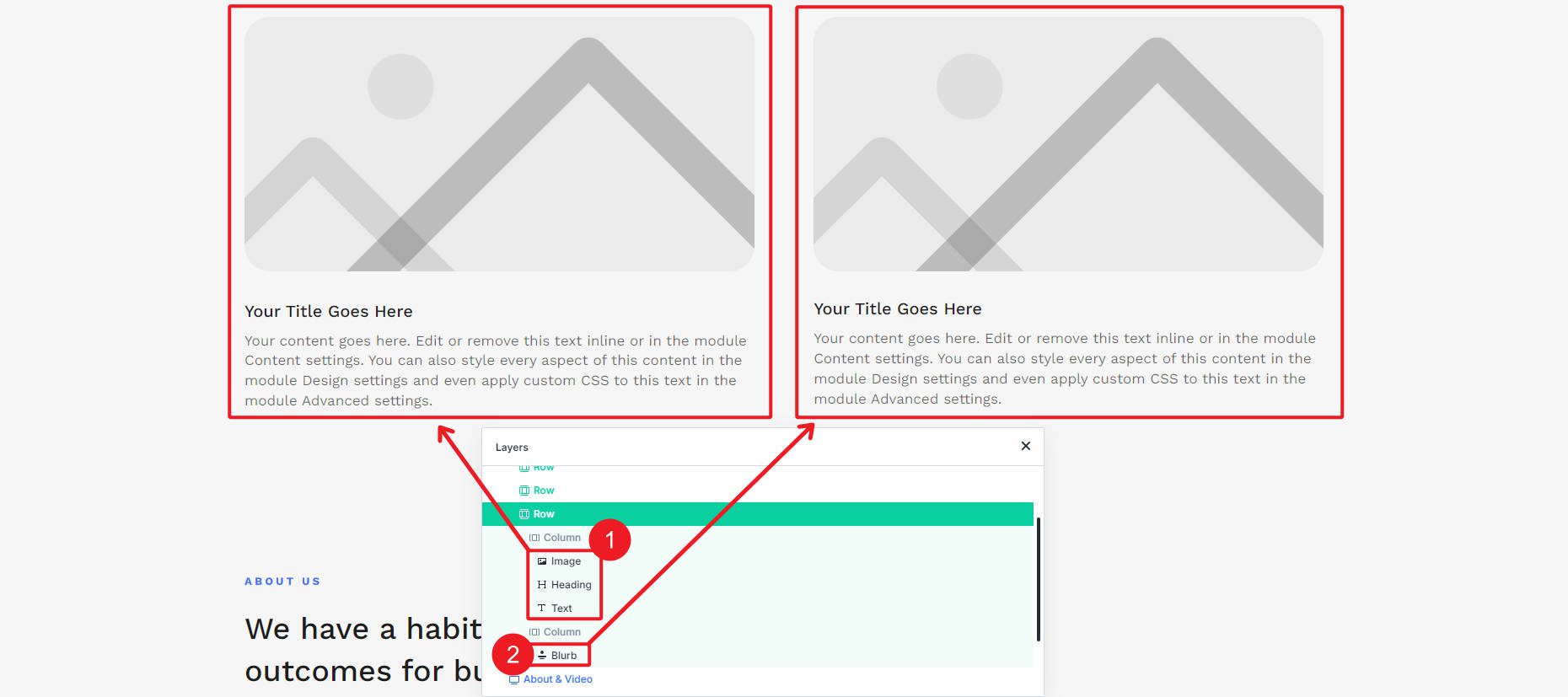 Diventare creativi utilizzando diversi moduli per creare pagine