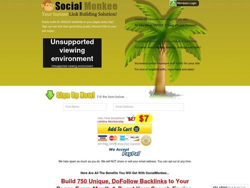 Powerful Link Building Site Over 100,000 Members! SocialMonkee rocks!