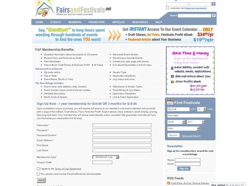 Registration form