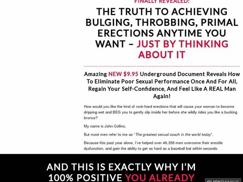 The ED Bible – Naturally Put An End To Erectile Dysfunction For Less Than $10