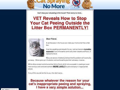 Cat Spraying No More – How to Stop Cats From Urinating Outside the Litterbox!