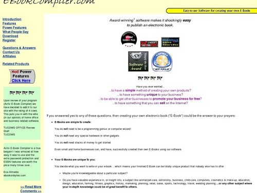 E-book compiler software: create your own e-books