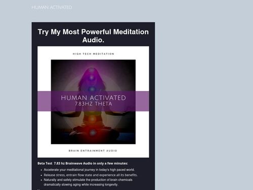 Try my most powerful meditation audio