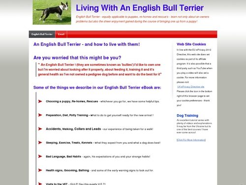 english bull terrier | How to live with and without them