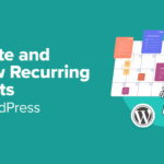 How to create and show recurring events in WordPress