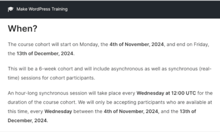 Tips on how to Be offering Cohort-Primarily based On-line Classes — WordPress Staff Finding out