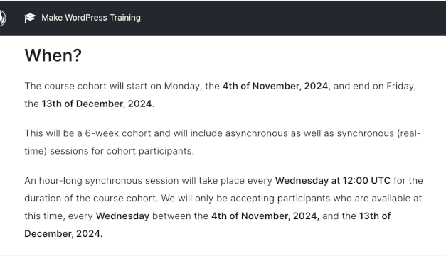 Tips on how to Be offering Cohort-Primarily based On-line Classes — WordPress Staff Finding out