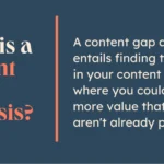 what is a content gap analysis