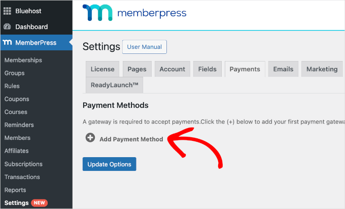 Setting up MemberPress payments