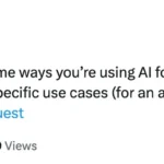 A tweet I shared about AI personalization marketing