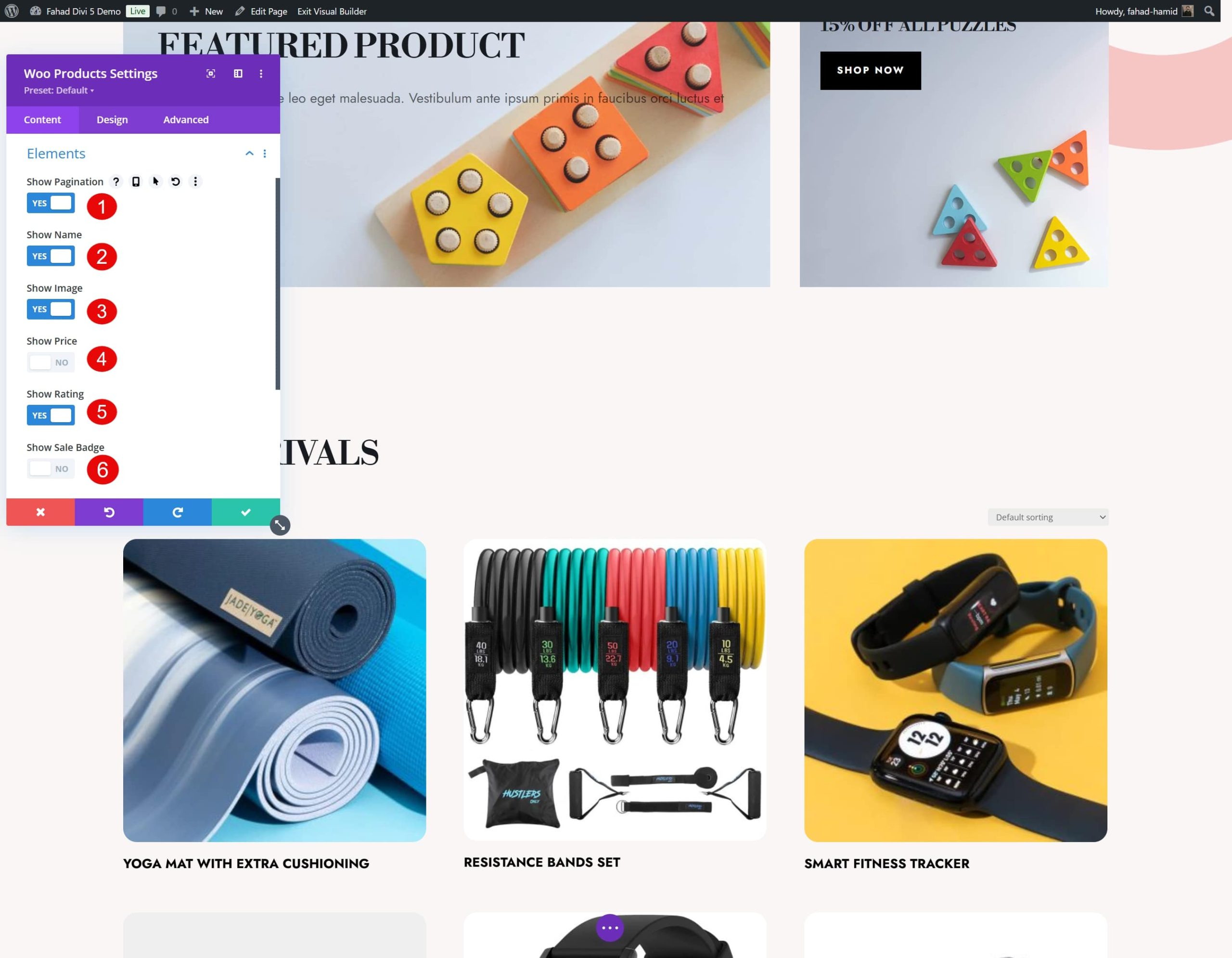 woocommerce shop page elements