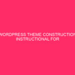 Construction of the WordPress theme Instructional for Freshmen - must build ...