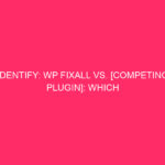 Identify: WP FixAll vs. [Competing Plugin]: Which is the best possible thing for...