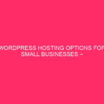 WordPress hosting options for small businesses ~ unleash your business ...