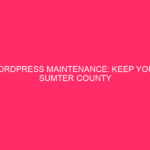 WordPress maintenance: Keep your Sumter County WordPress site running without hitches: ...