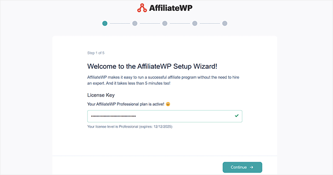 Configurazione del plugin di gestione affiliato affiliato