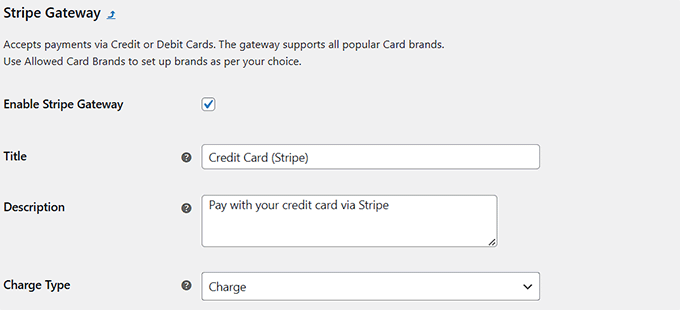 Enable Stripe as a payment gateway