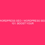 wordpress seo / WordPress SEO 101: Increase the visibility of your website...