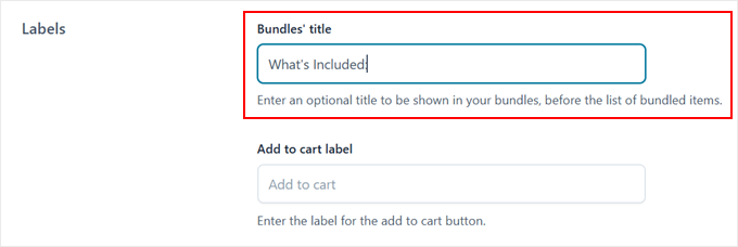 Adding a product bundle label with YITH plugin