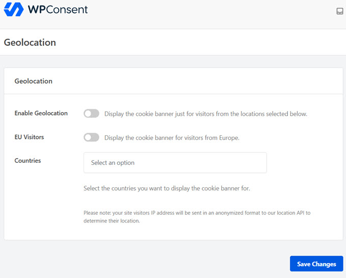 WPCCONSENT Geolocation